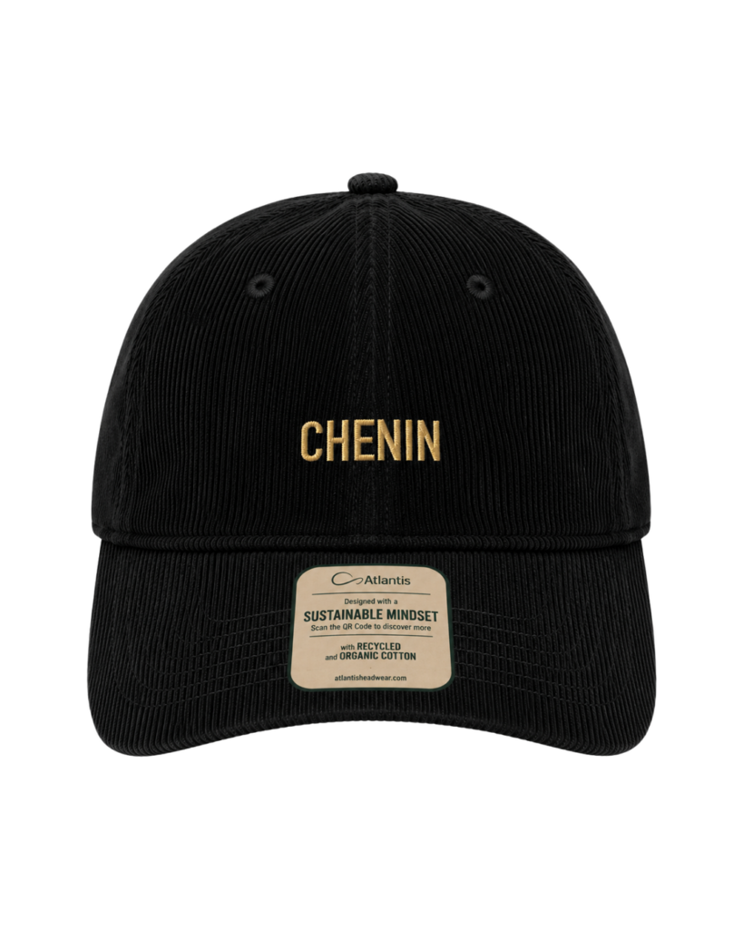 Casquette noire Chenin velours côtelé